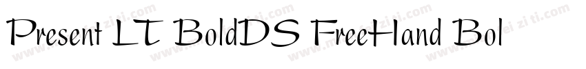 Present LT BoldDS FreeHand Bold字体转换